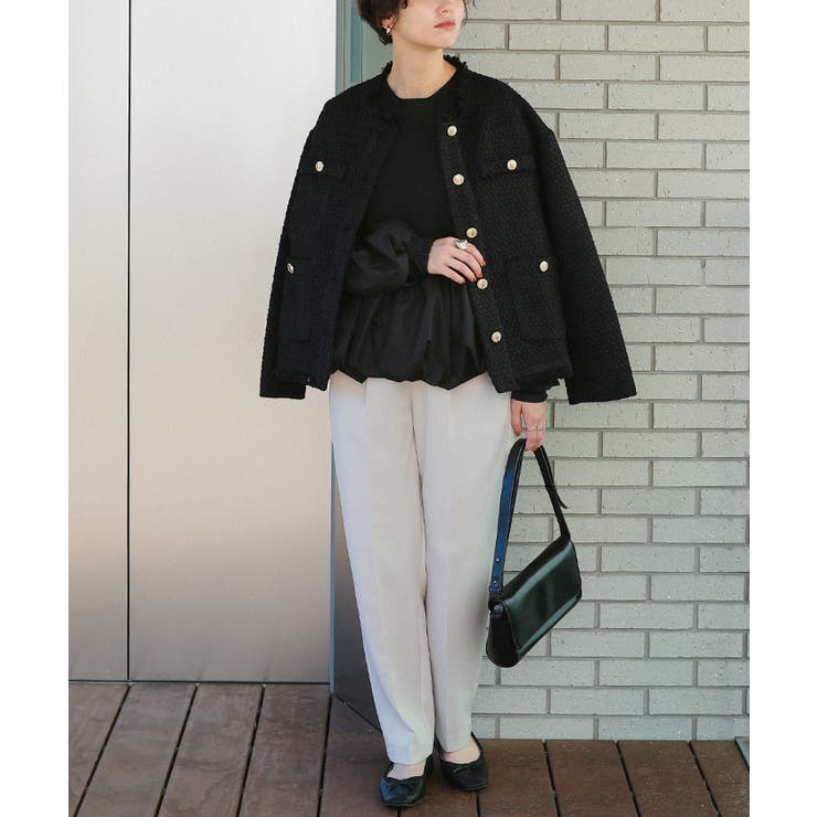 バックパール釦ドッキングペプラムトップス【セレモニー】 | titivate | 詳細画像15 