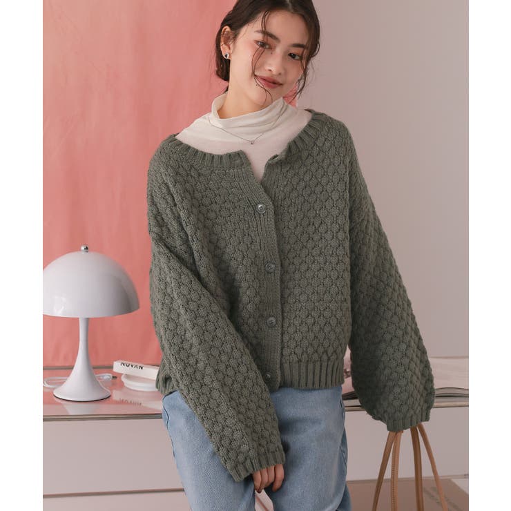 ポップコーンニットカーディガン | titivate | 詳細画像22 