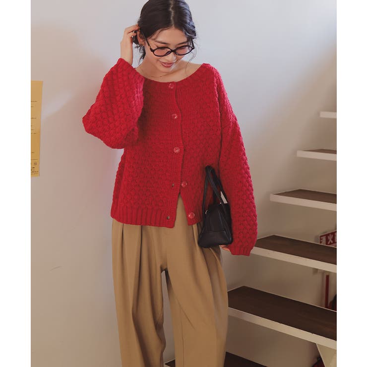 ポップコーンニットカーディガン | titivate | 詳細画像3 