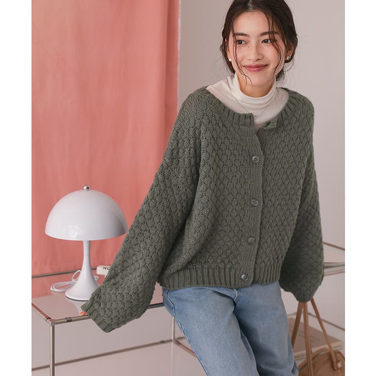 ポップコーンニットカーディガン | titivate | 詳細画像15 