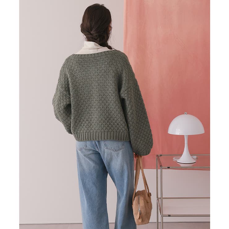 ポップコーンニットカーディガン | titivate | 詳細画像17 