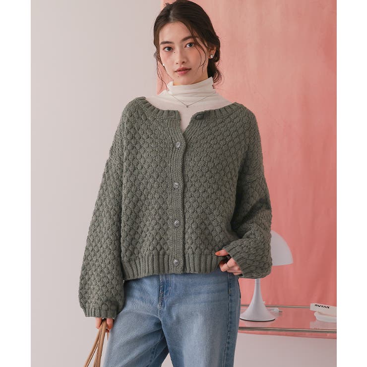 ポップコーンニットカーディガン | titivate | 詳細画像18 