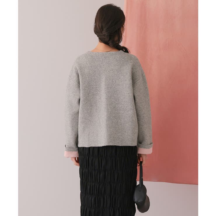 配色デザインニットコート/カーディガン | titivate | 詳細画像31 