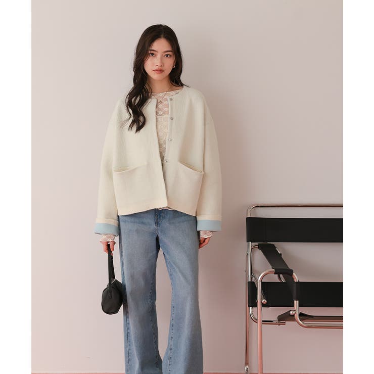 配色デザインニットコート/カーディガン | titivate | 詳細画像10 