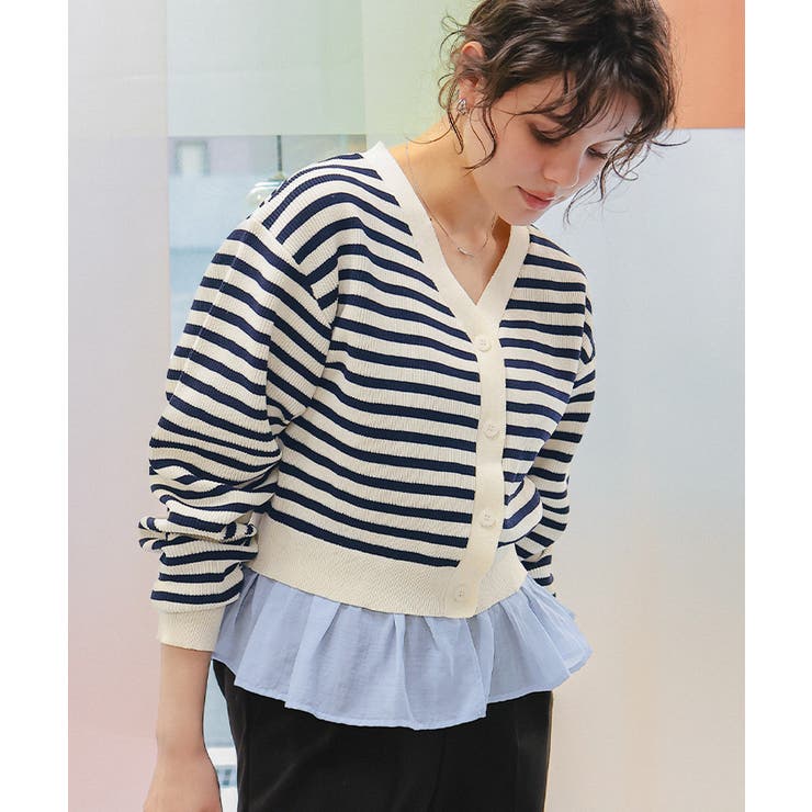 フリルヘムドッキングニット | titivate | 詳細画像23 