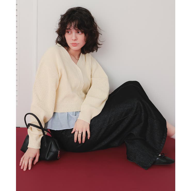 フリルヘムドッキングニット | titivate | 詳細画像32 