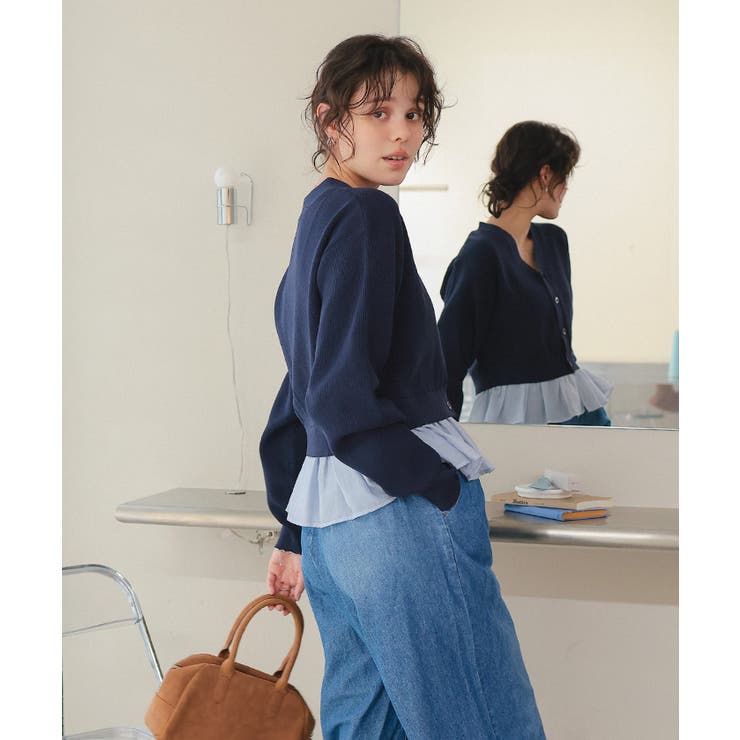 フリルヘムドッキングニット | titivate | 詳細画像7 