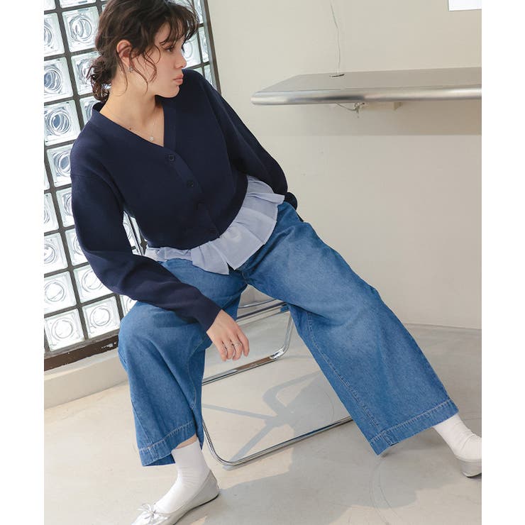 フリルヘムドッキングニット | titivate | 詳細画像9 