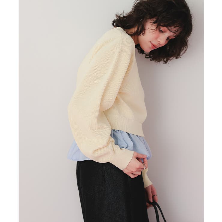 フリルヘムドッキングニット | titivate | 詳細画像11 