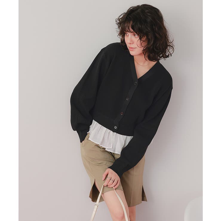 フリルヘムドッキングニット | titivate | 詳細画像16 