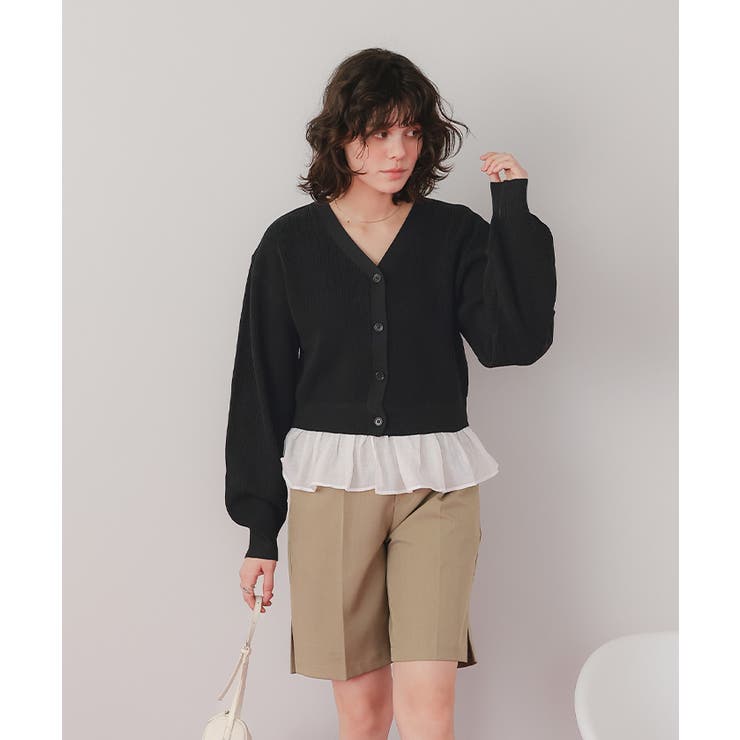 フリルヘムドッキングニット | titivate | 詳細画像18 