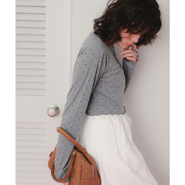 コンパクトヘンリーネックロングスリーブトップス | titivate | 詳細画像13 