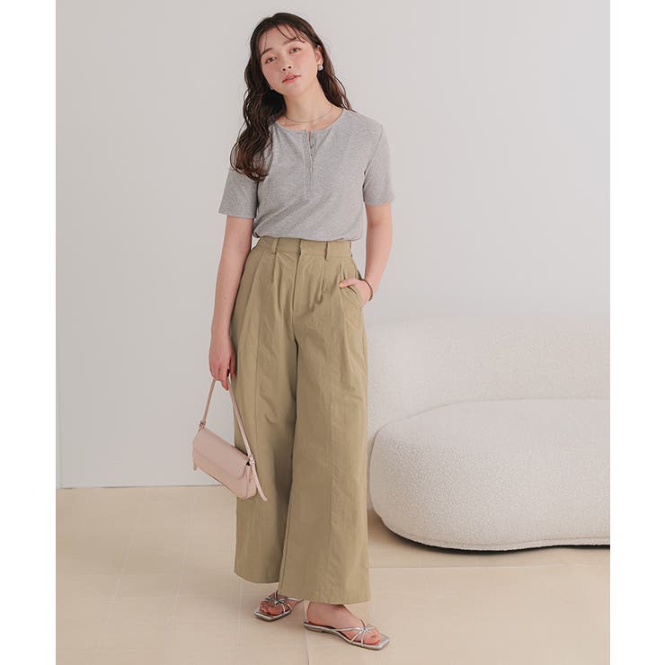 撥水ワイドデザインパンツ | titivate | 詳細画像14 