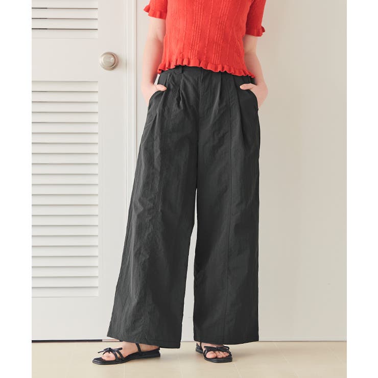 撥水ワイドデザインパンツ | titivate | 詳細画像4 