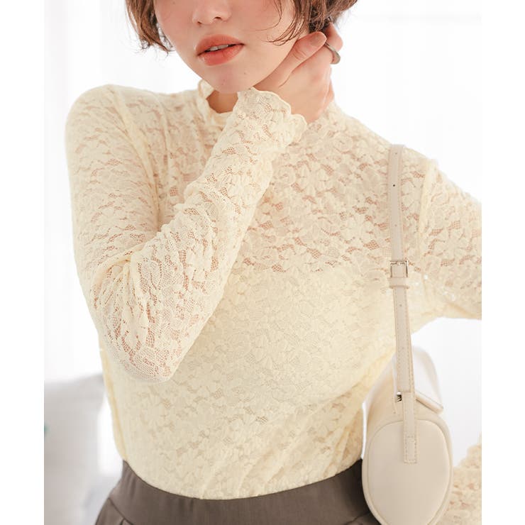 ハイネックレーストップス | titivate | 詳細画像5 