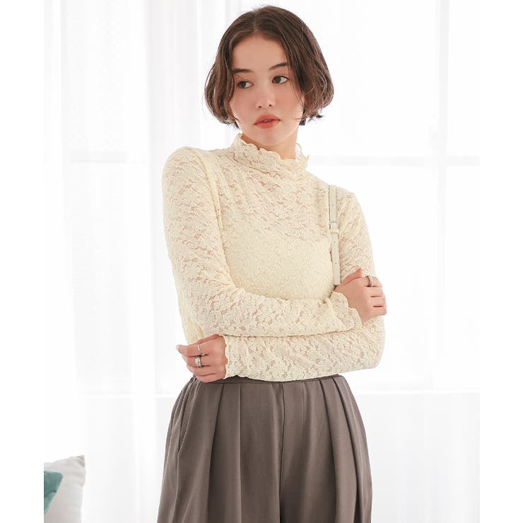 ハイネックレーストップス | titivate | 詳細画像8 