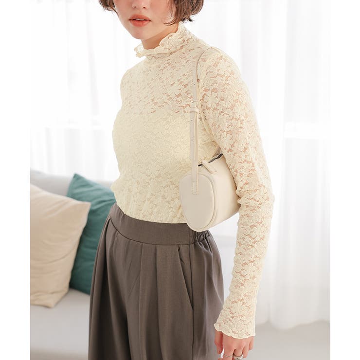 ハイネックレーストップス | titivate | 詳細画像9 