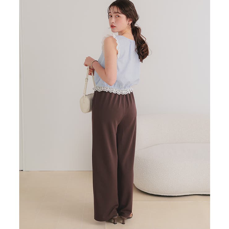 リラックスセンターシームストレートパンツ | titivate | 詳細画像2 