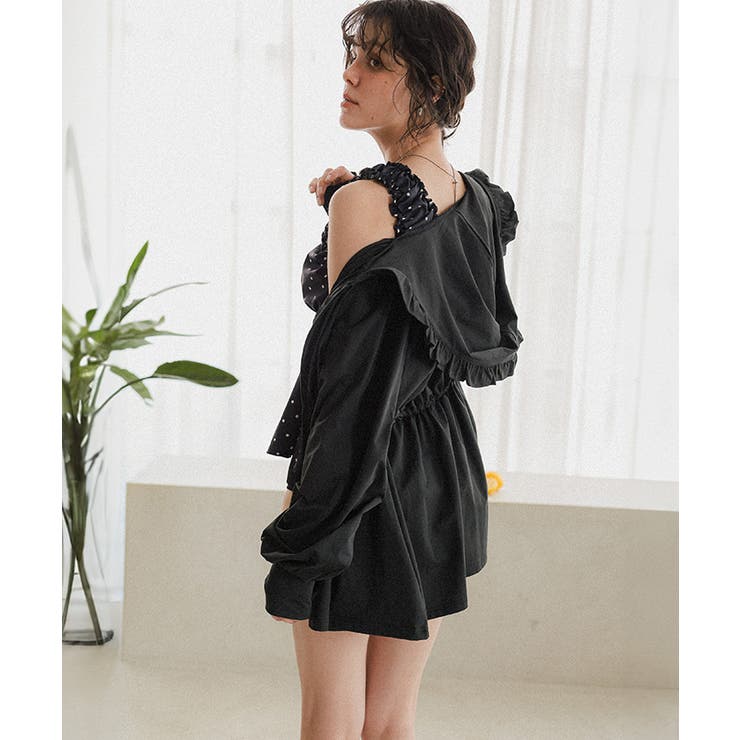 UVケアチビフリルパーカー/ラッシュガード | titivate | 詳細画像4 