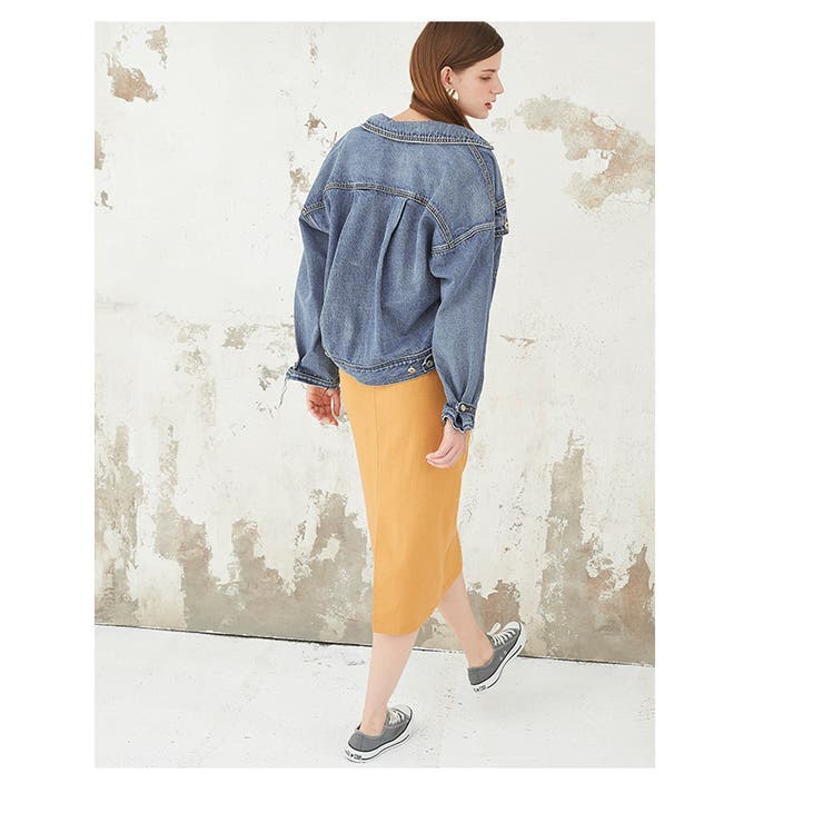 オーバーサイズデニムジャケット 羽織るだけでこなれ感を演出してくれる アウター | titivate | 詳細画像7 