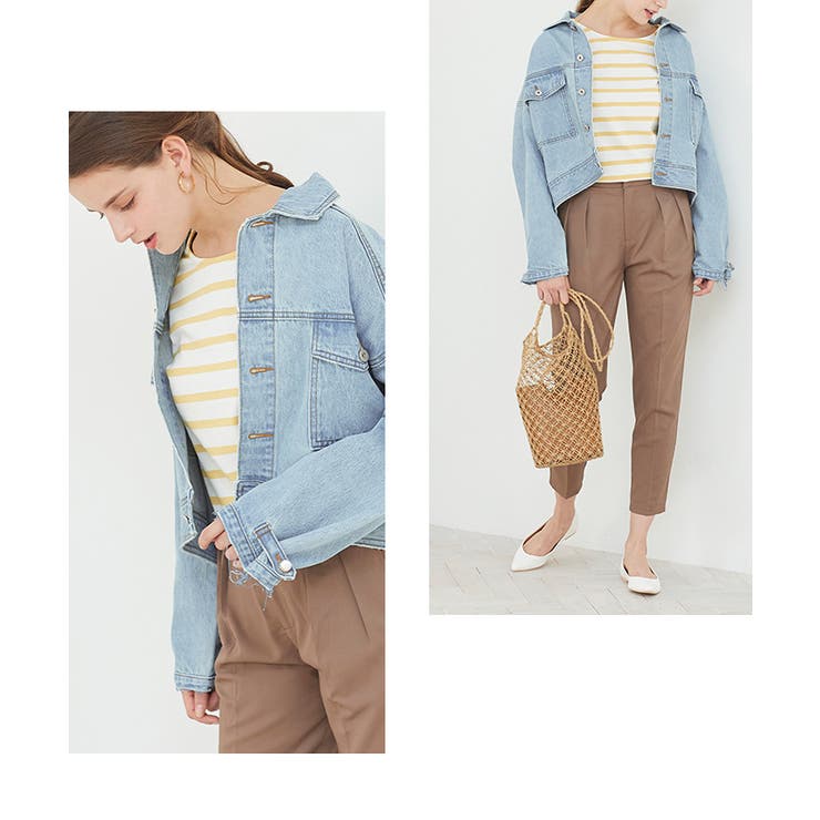 オーバーサイズデニムジャケット 羽織るだけでこなれ感を演出してくれる アウター | titivate | 詳細画像8 