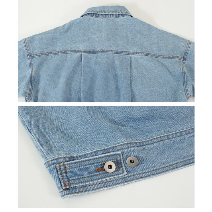 オーバーサイズデニムジャケット 羽織るだけでこなれ感を演出してくれる アウター | titivate | 詳細画像12 