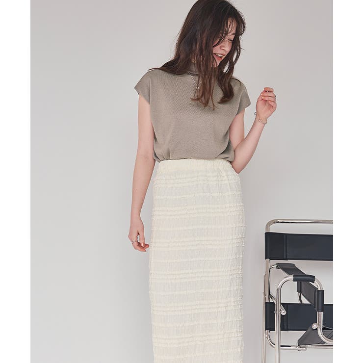 ベーシックフレンチスリーブライトニット | titivate | 詳細画像14 