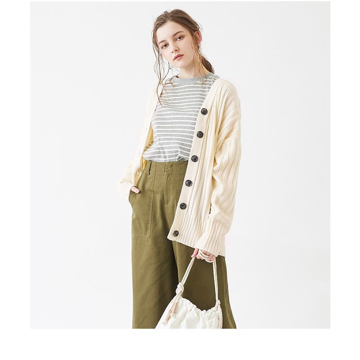 Christian Dior カーディガン 編み込みニット リブ編み Mサイズ 畦編みパールニットカーディガンsdpxyf2953 アイボリー – [公式