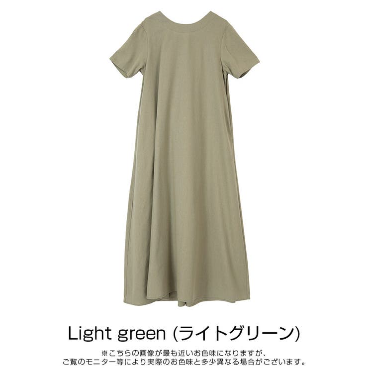 リネン混バックシャンロングワンピース リネン混素材でさらっと涼しい 着心地 品番 Tv Titivate ティティベート のレディースファッション通販 Shoplist ショップリスト