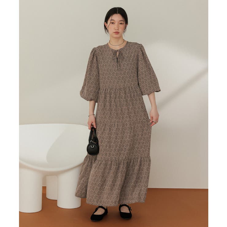 前後2way花柄ティアードワンピース | titivate | 詳細画像25 