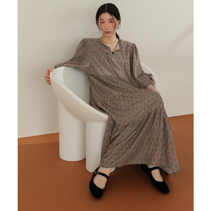 前後2way花柄ティアードワンピース | titivate | 詳細画像8 