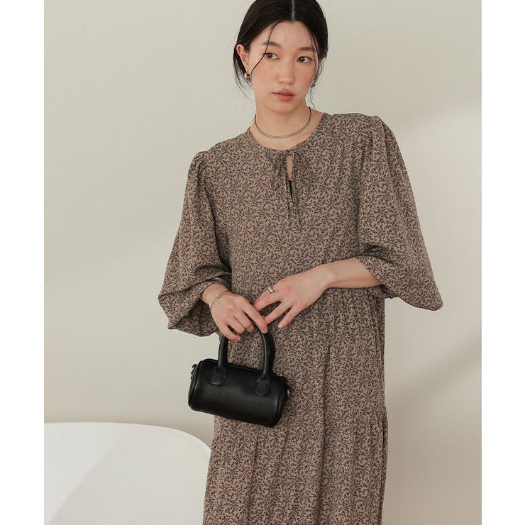 前後2way花柄ティアードワンピース | titivate | 詳細画像9 