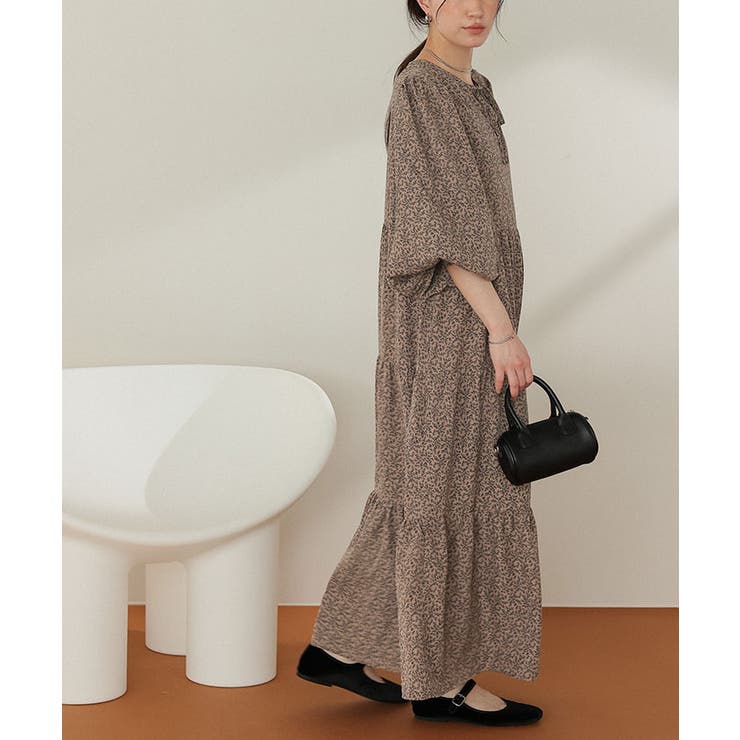 前後2way花柄ティアードワンピース | titivate | 詳細画像10 