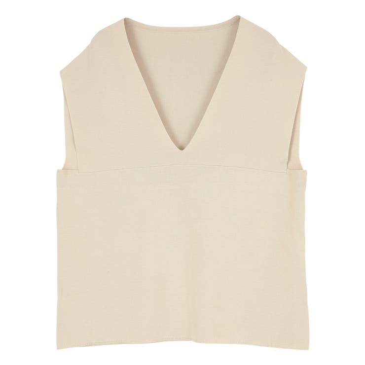 深Vネックニットベスト レイヤードアイテムとしても万能 トップス | titivate | 詳細画像6 