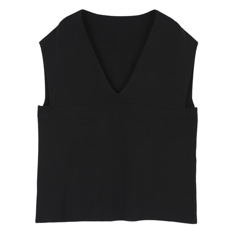 深Vネックニットベスト レイヤードアイテムとしても万能 トップス | titivate | 詳細画像7 