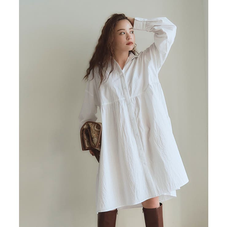 バックティアードミニワンピース ボリュームたっぷりのティアードデザインが可愛い 品番 Tv Titivate ティティベート のレディースファッション通販 Shoplist ショップリスト