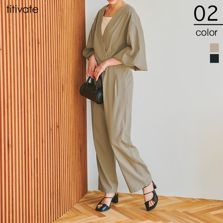 2wayシャツデザインオールインワン 1枚でモードなスタイリングが完成 品番 Tv Titivate ティティベート のレディースファッション通販 Shoplist ショップリスト