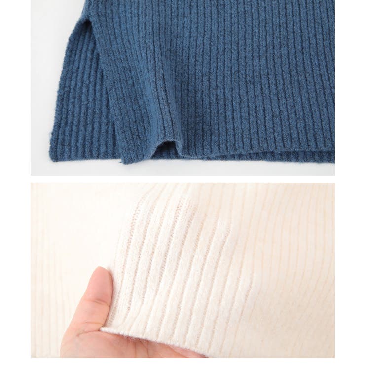 Zip付ビッグカラーニットワンピース ビッグカラーが小顔効果も抜群 ワンピース 品番 Tv Titivate ティティベート のレディースファッション通販 Shoplist ショップリスト