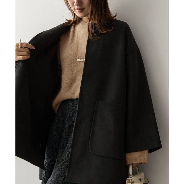 ウール混クルーネックニットプルオーバートップス レディース ニット | titivate | 詳細画像18 