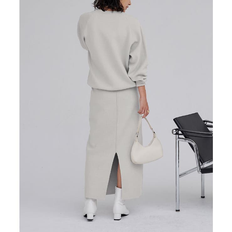 ミラノリブスリットニットスカート ボトムス レディース | titivate | 詳細画像13 