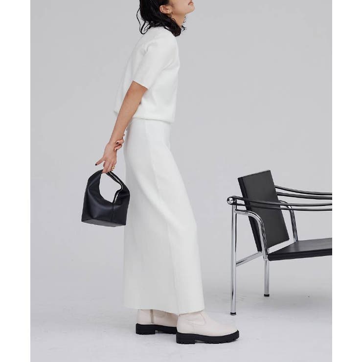 ミラノリブスリットニットスカート ボトムス レディース | titivate | 詳細画像16 