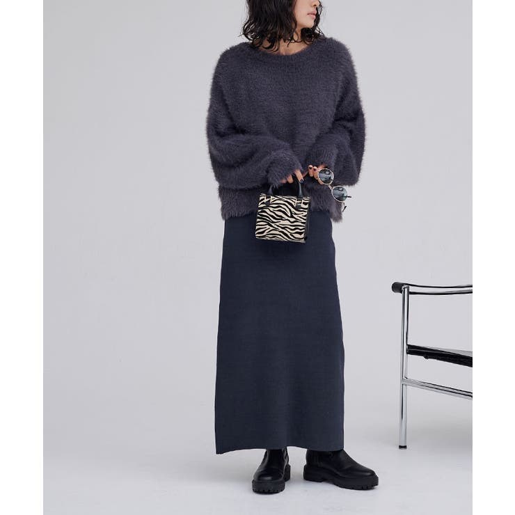 ミラノリブスリットニットスカート ボトムス レディース | titivate | 詳細画像19 