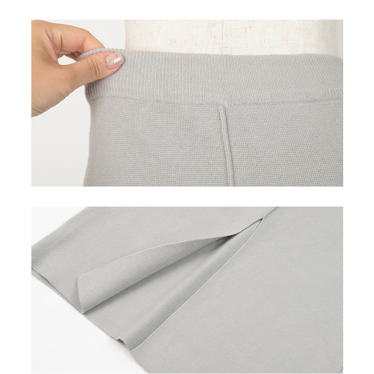 ミラノリブスリットニットスカート ボトムス レディース | titivate | 詳細画像9 