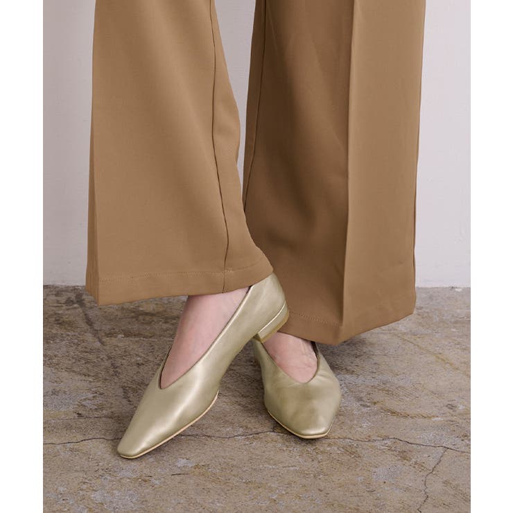 ナロースクエアトゥフラットパンプス【UR’S ユアーズ】 | titivate | 詳細画像8 