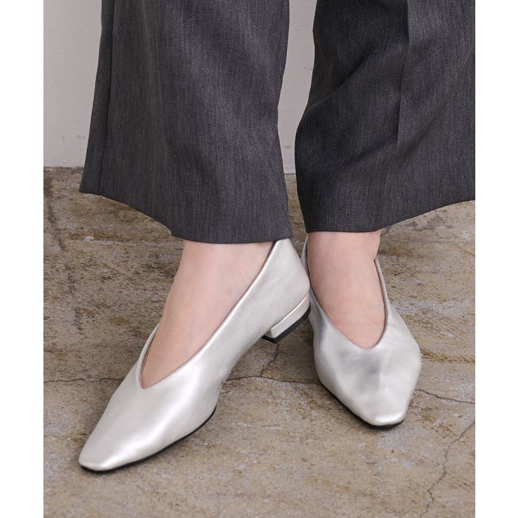 ナロースクエアトゥフラットパンプス【UR’S ユアーズ】 | titivate | 詳細画像14 