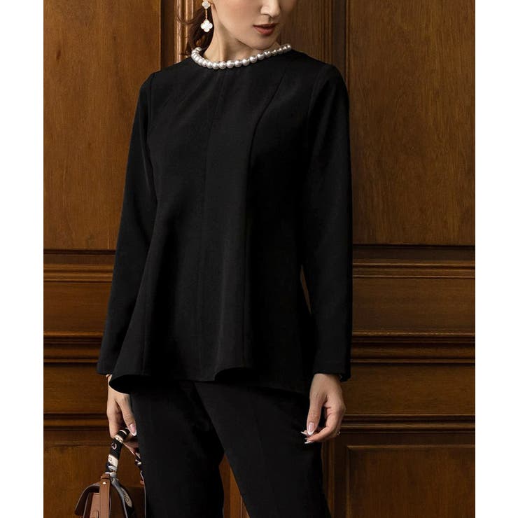 パール付ヘムライントップス トップス レディース | titivate | 詳細画像18 