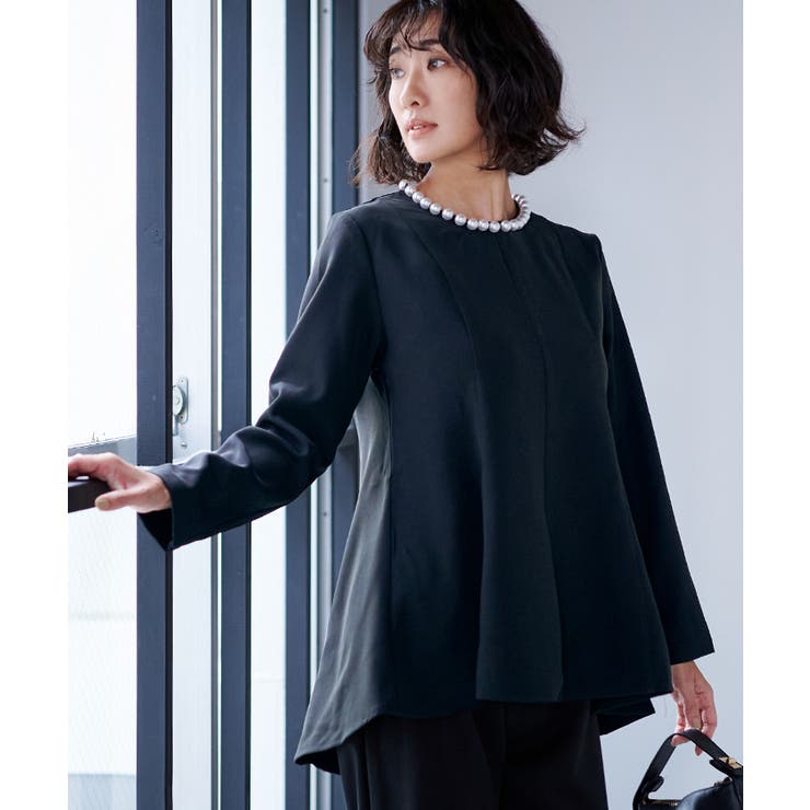 パール付ヘムライントップス トップス レディース | titivate | 詳細画像23 