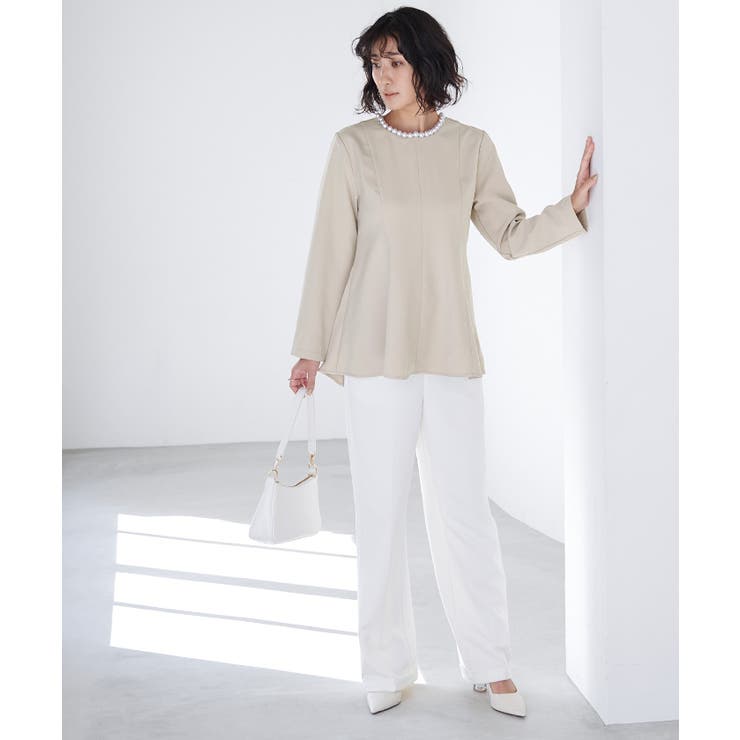 パール付ヘムライントップス トップス レディース | titivate | 詳細画像5 
