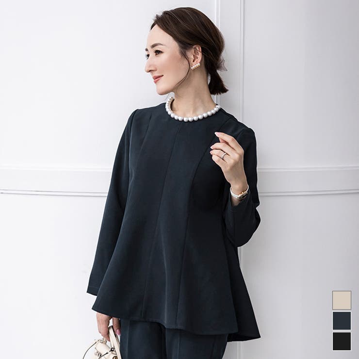 パール付ヘムライントップス トップス レディース | titivate | 詳細画像1 