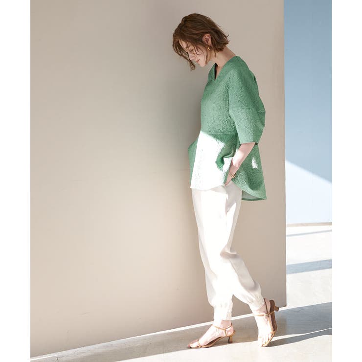 ふくれジャガードVネックトップス トップス レディース | titivate | 詳細画像20 